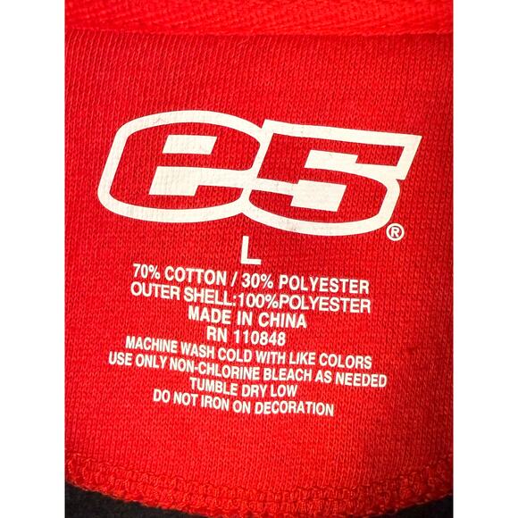 Texas Tech Red Raiders E5 1/4 Zip Fleece Pullover Jacket Red Black Men LargeNCAA - Picture 6 of 8